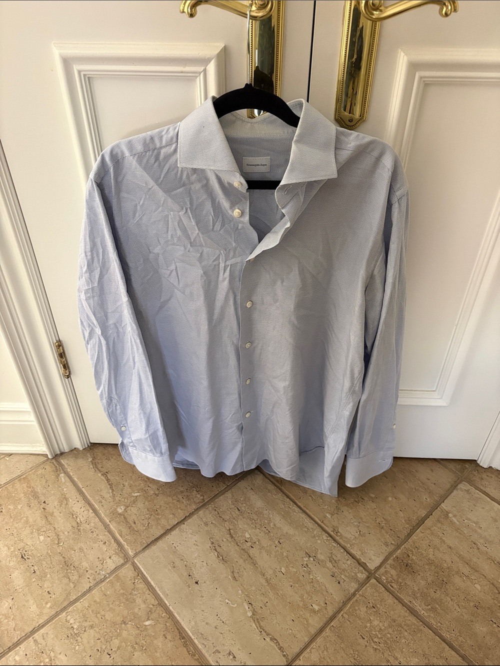 Ermenegildo Zegna Light Blue Men's Dress Shirt